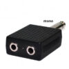 Plug Adaptador Duplo P10 P2 Mono - Conector 1 P10 Macho Para 2 P2 Femea - Image 2